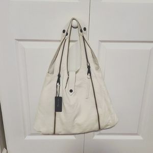 Joelle Hawkens White Leather Tote